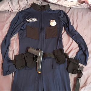 Long sleeve one piece police outfit